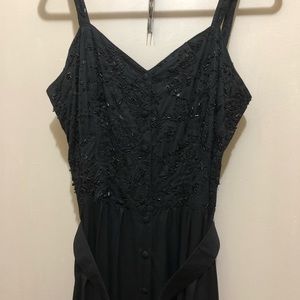 Little black dress by together size 12 embellished with belt